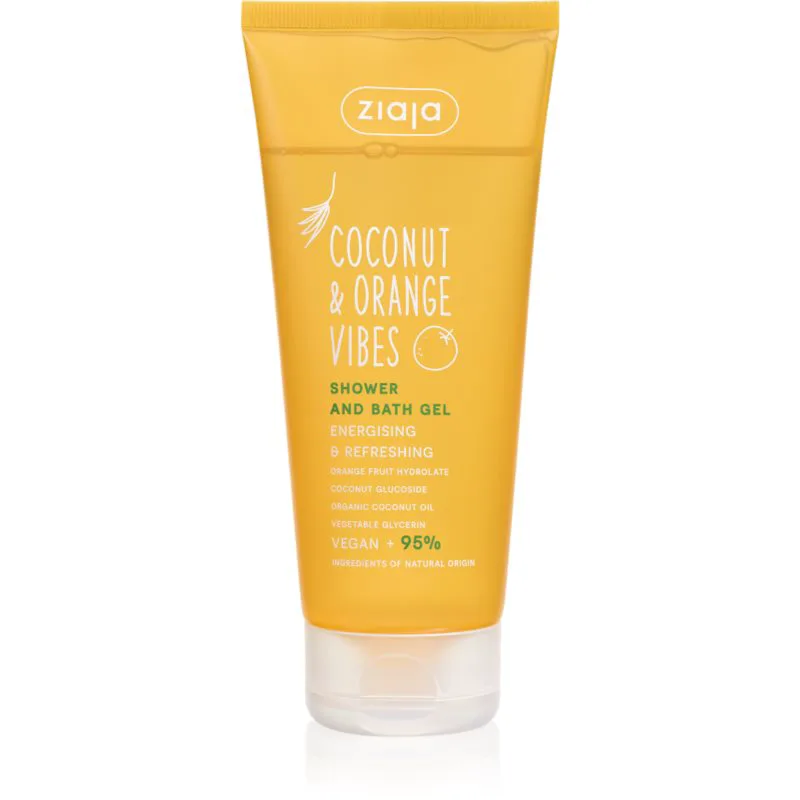 Ziaja Coconut & Πορτοκαλί Vibes τζελ για ντους και μπάνιο 200 ml