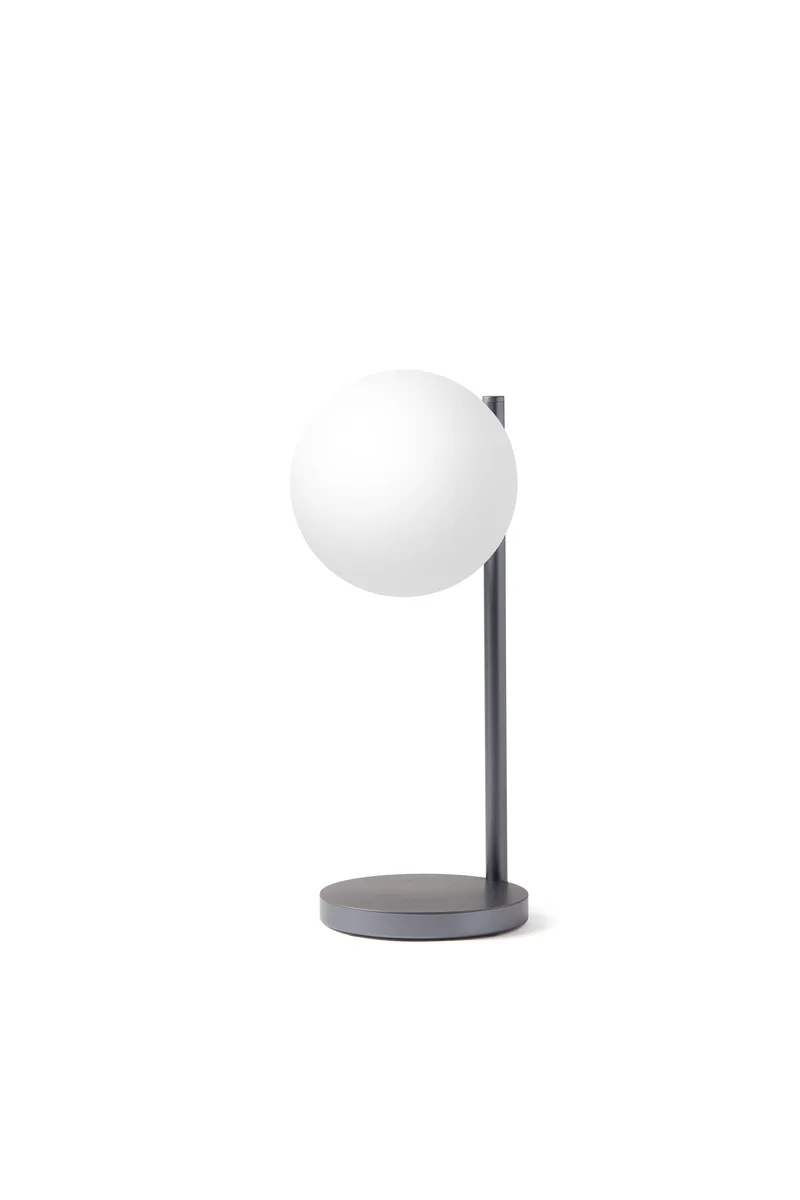 Desk lamp with Charger - LEXON® BUBBLE LAMP - Gun Metal