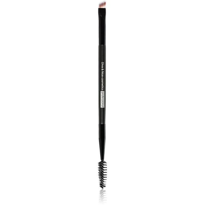 Diva & Nice Cosmetics Accessories Duo πινέλο για τα φρύδια διπλής όψης 1 τμχ