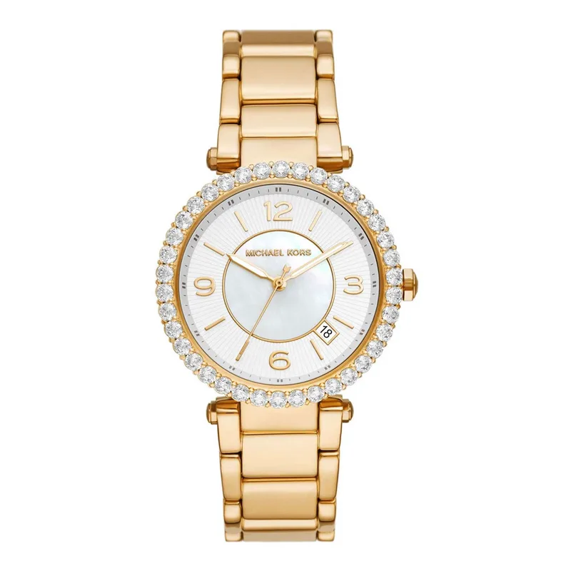 MICHAEL KORS Parker Crystals Χρυσό Stainless Steel Bracelet MK4693
