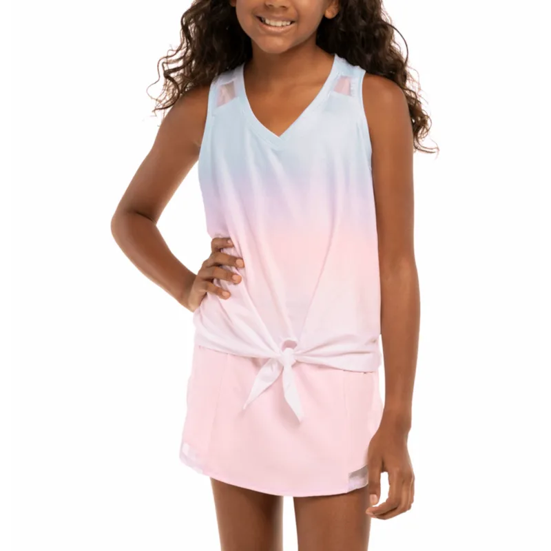 Lucky In Love Mystique Ombre Girls' Tennis Tank