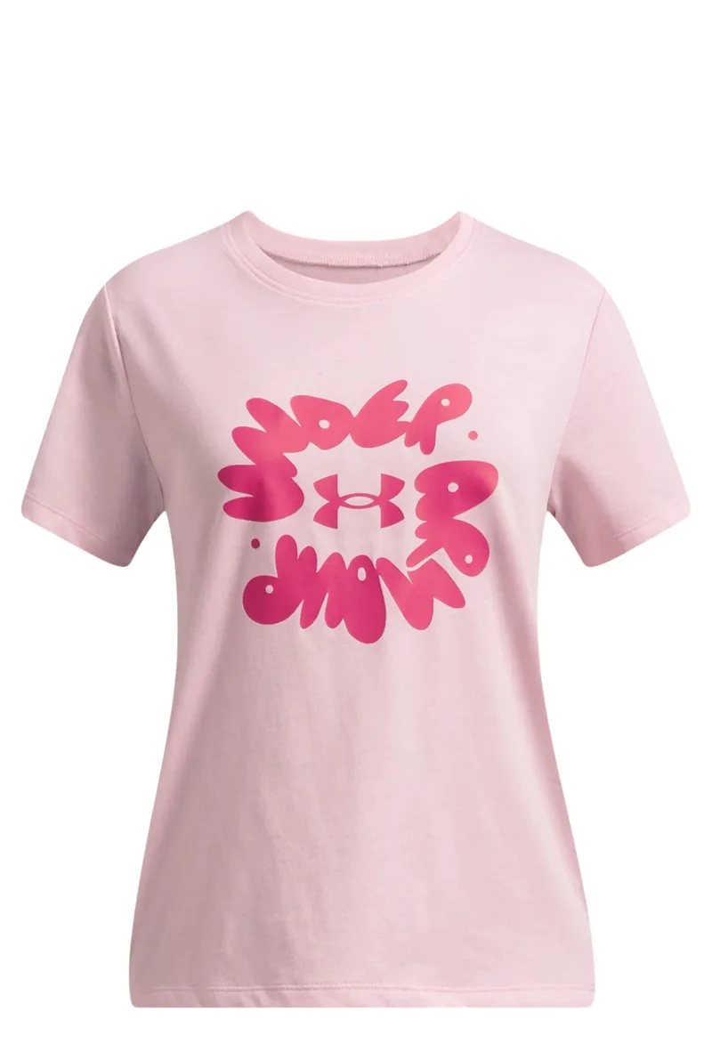Μπλούζα Κοντομάνικη Under Armour Bubble Wordmark 1389765-647 Κορίτσι