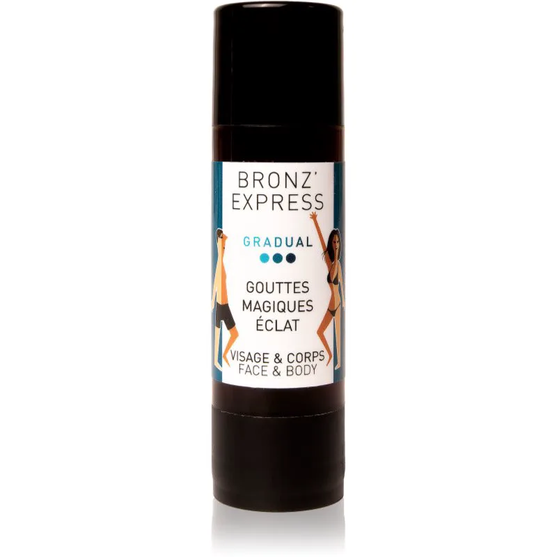 Bronz'Express Immediate Effect Magic Radiance Drops σταγόνες αυτομαυρίσματος 30 ml