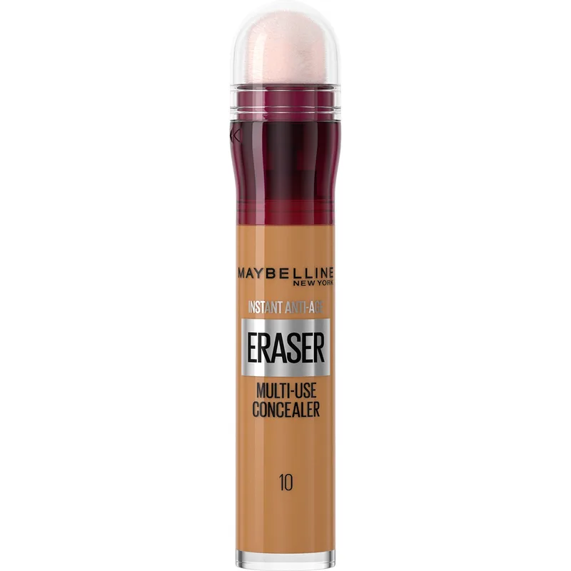 Maybelline Instant Anti-Age Eraser Multi-Use Concealer με Ενσωματωμένο Σφουγγαράκι 6ml - 10 Caramel