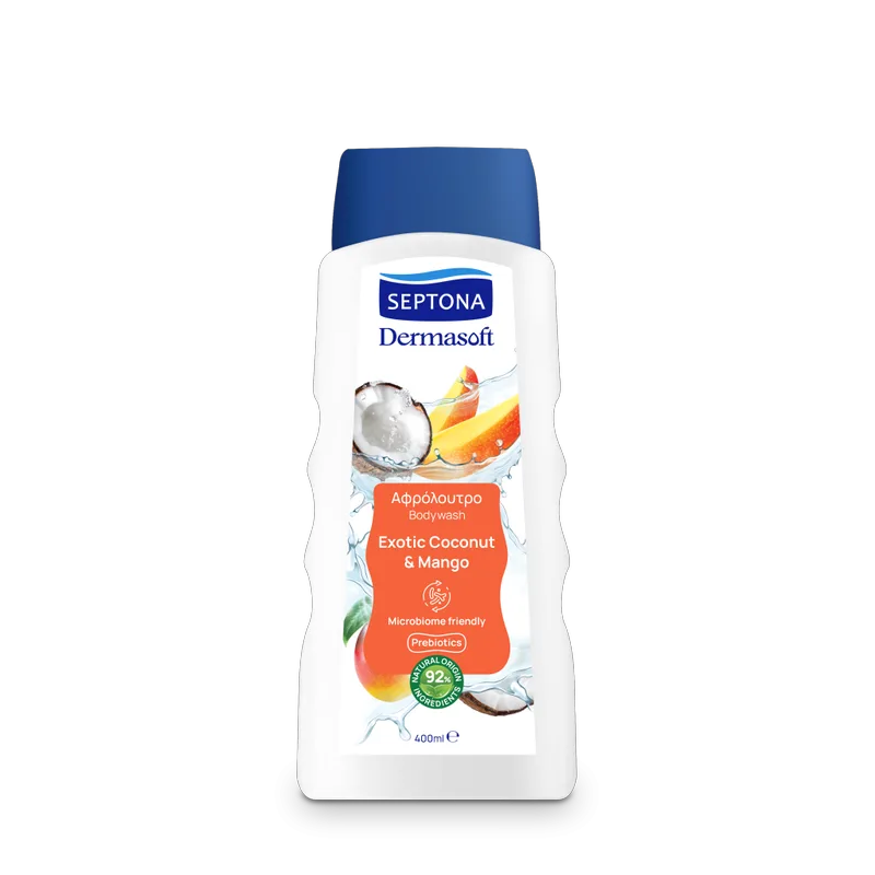 Septona Dermasoft Αφρόλουτρο Ενηλίκων Exotic Coconut & Mango 400ml