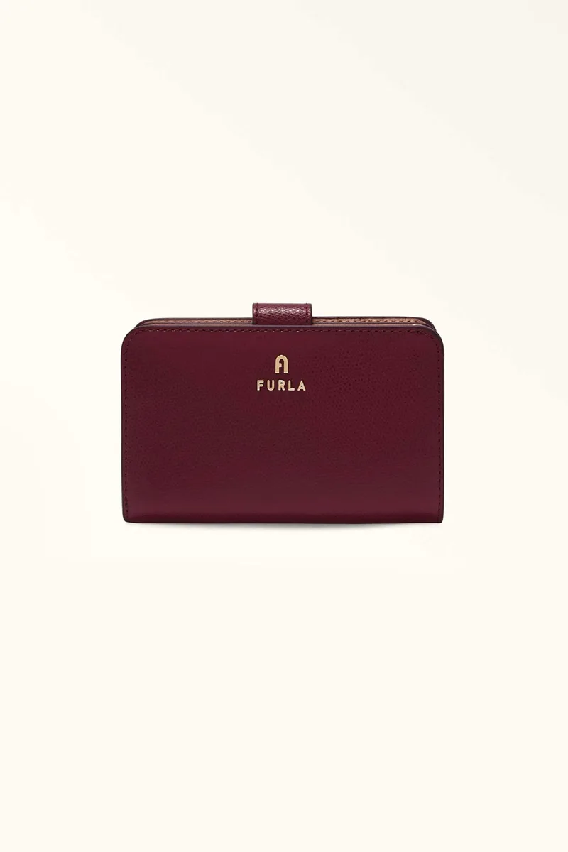 Furla γυναικείο δερμάτινο πορτοφόλι μονόχρωμο "Camelia Continental Wallet M" - WP00314-ARE000 Μπορντό