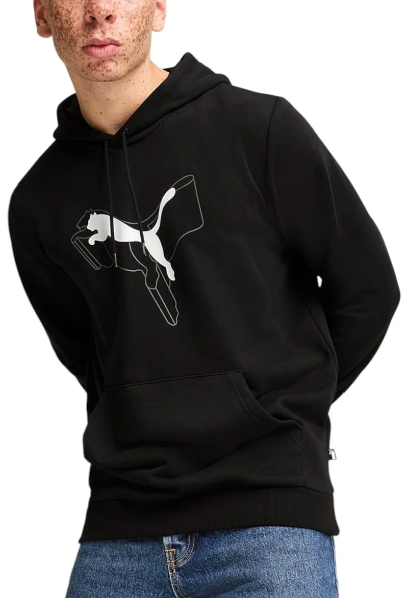 Μπλούζα Μακρυμάνικη Puma Ess+ Logo Lab Cat Hoodie 683799-01 Ανδρικό