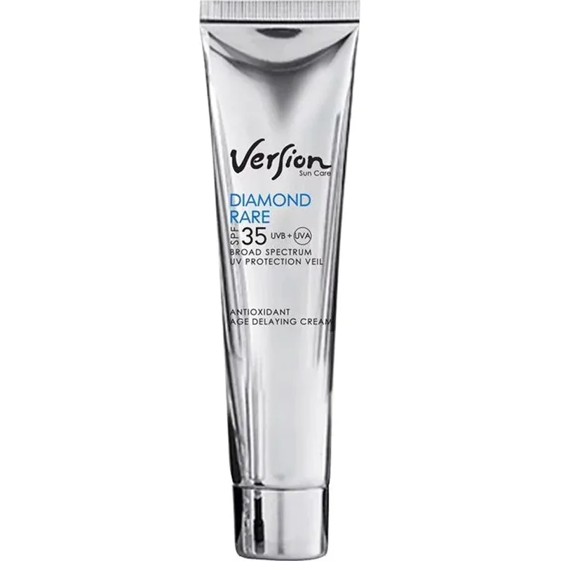 Version Suncare Diamond Rare Spf35 Age Delaying Day Cream Αντηλιακή Κρέμα Προσώπου Υψηλής Προστασίας με Πούδρα από Αληθινά Διαμάντια 60ml