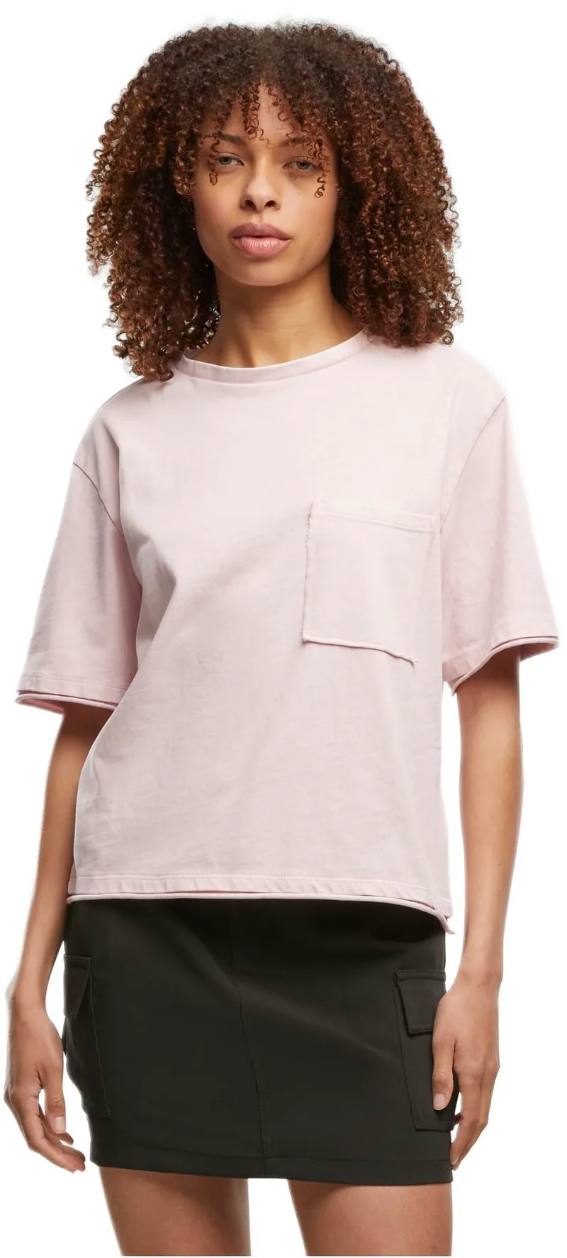 Γυναικείο Πουκάμισο TB7465 Urban Classics Ladies Washed Jersey Boxy Shirt blushedrose