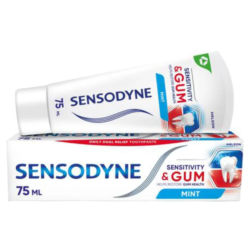 Sensodyne Sensitivity & Gum Mint Οδοντόκρεμα για Ευαίσθητα Δόντια & Βελτίωση των Ούλων 75ml
