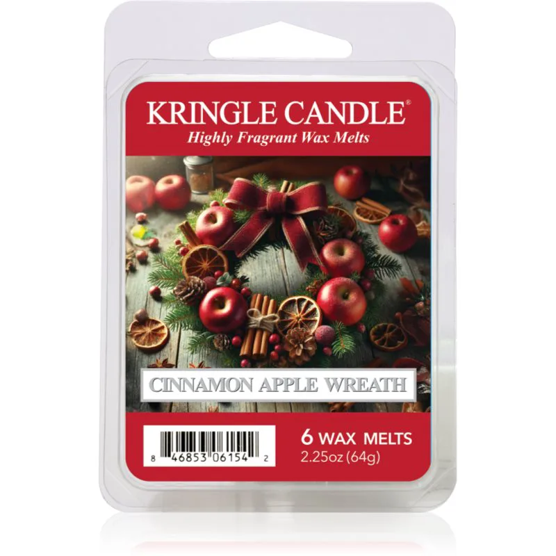 Kringle Candle Cinnamon Apple Wreath κερί για αρωματική λάμπα 64 γρ