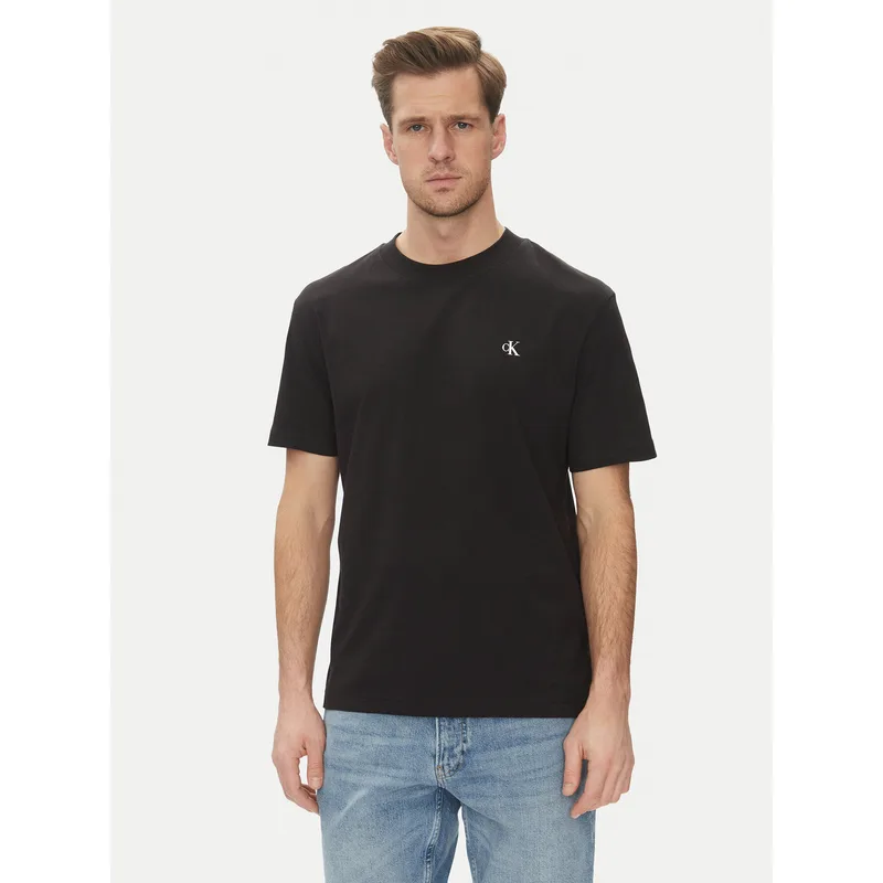 Calvin Klein Jeans T-Shirt Painted J30J327523 Μαύρο Regular Fit