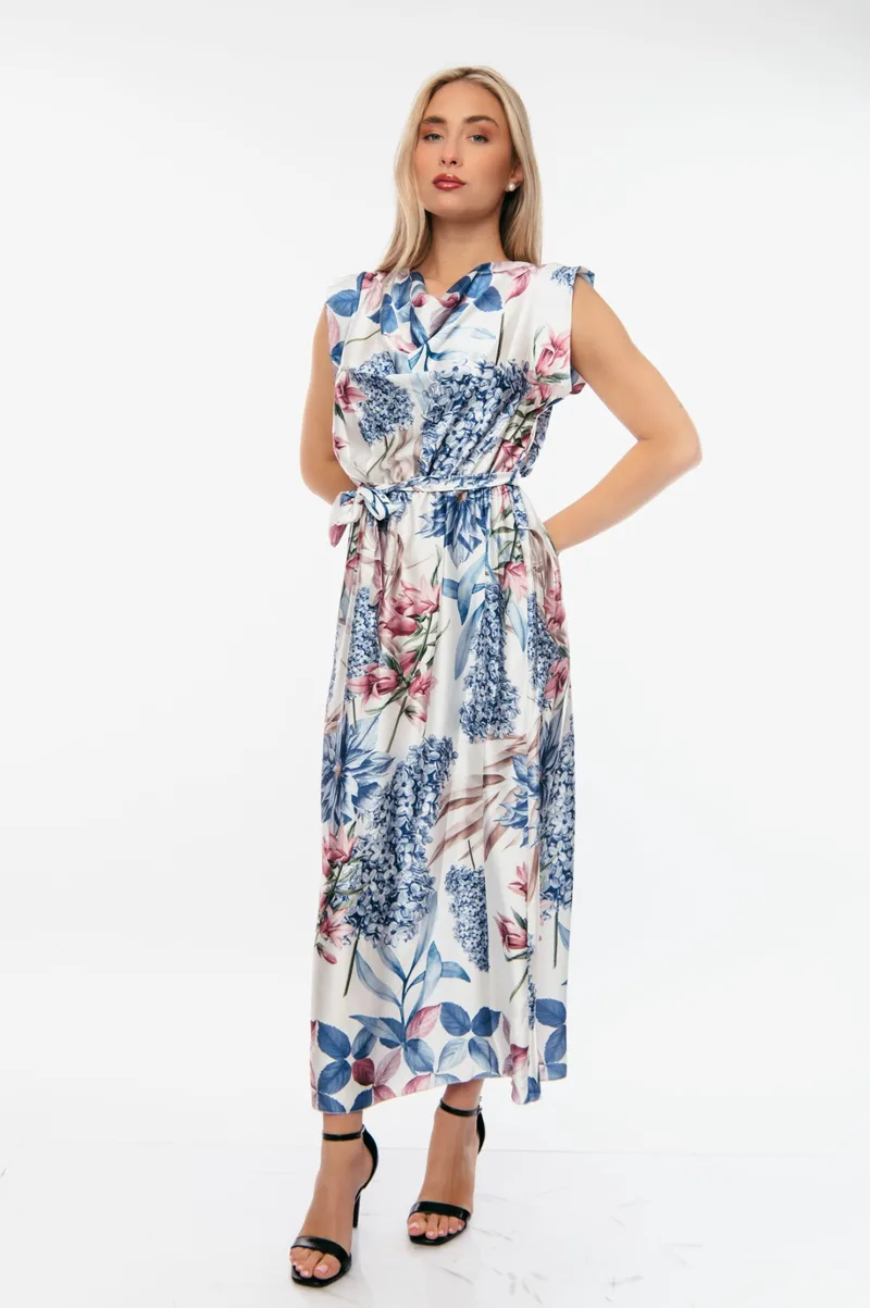 ΦΟΡΕΜΑ ΑΜΑΝΙΚΟ FLORAL Μπλε