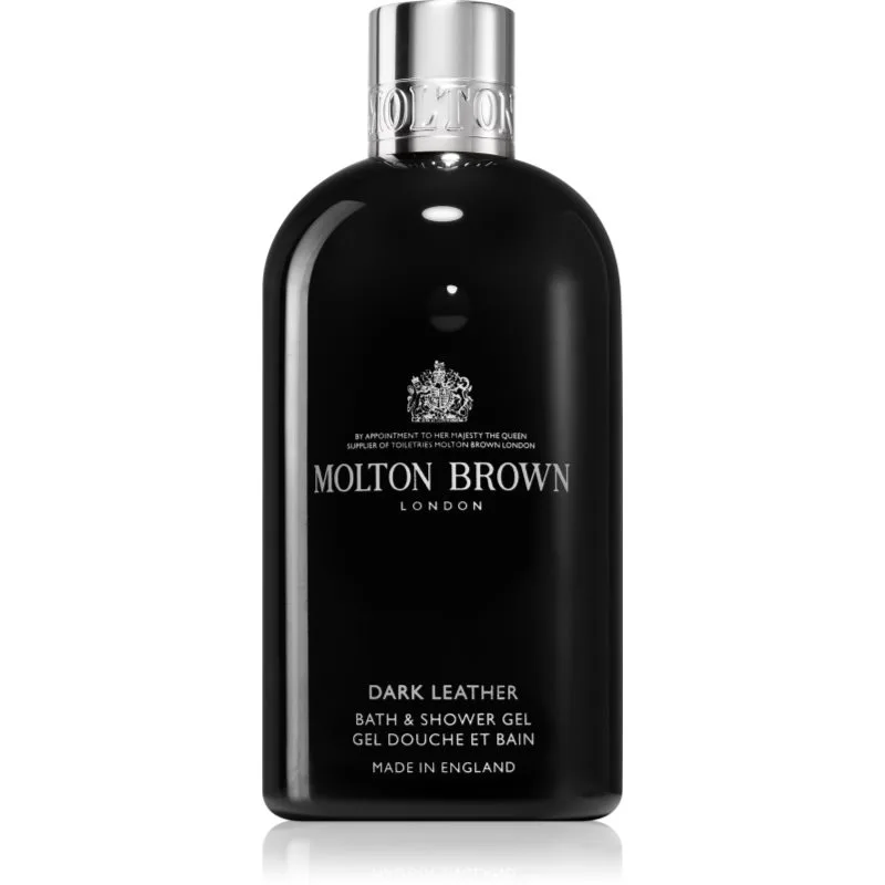 Molton Brown Dark Leather Bath & Shower Gel χαλαρωτικό τζελ για μπάνιο και ντους 300 ml