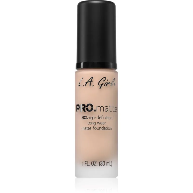L.A. Girl Cosmetics PRO. Matte HD μακράς διαρκείας μεικ απ με ματ αποτελέσματα απόχρωση Natural 30 ml