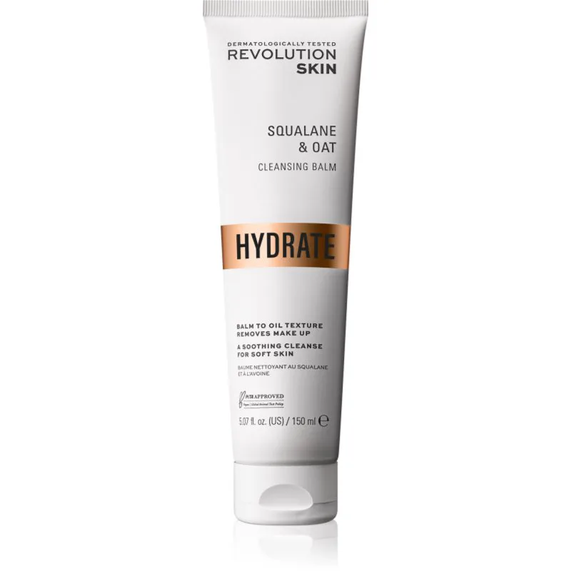 Revolution Skincare Hydrate Squalane & Oat βάλσαμο για ντεμακιγιάζ και καθαρισμό 150 ml