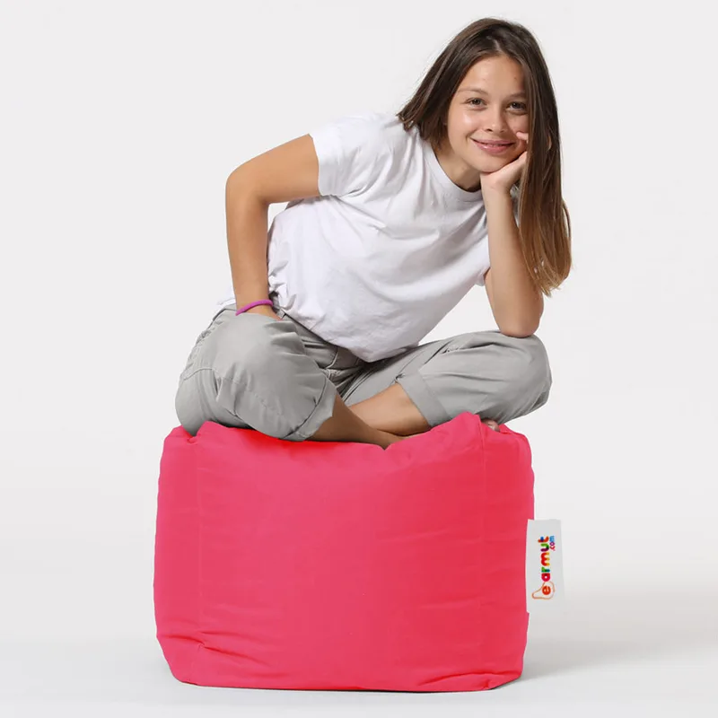 Πουφ Εξωτερικού Χώρου Square Pouf - Ροζ 248Frn1304 (45x45x45)