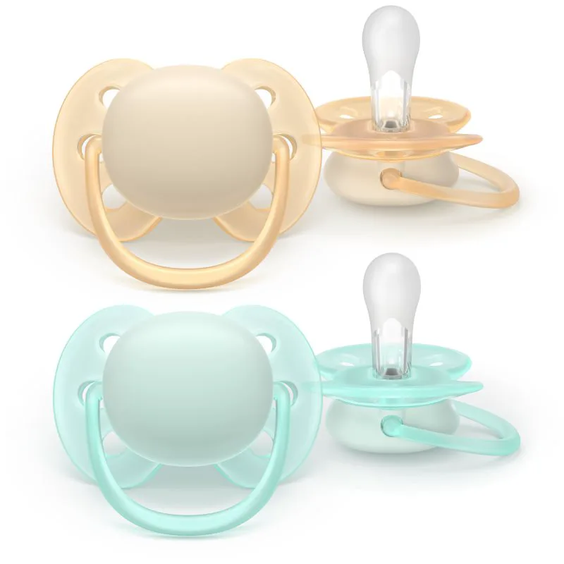 Philips Avent Ultrasoft SCF091/40 0-6 m πιπίλα Neutral 2 τμχ