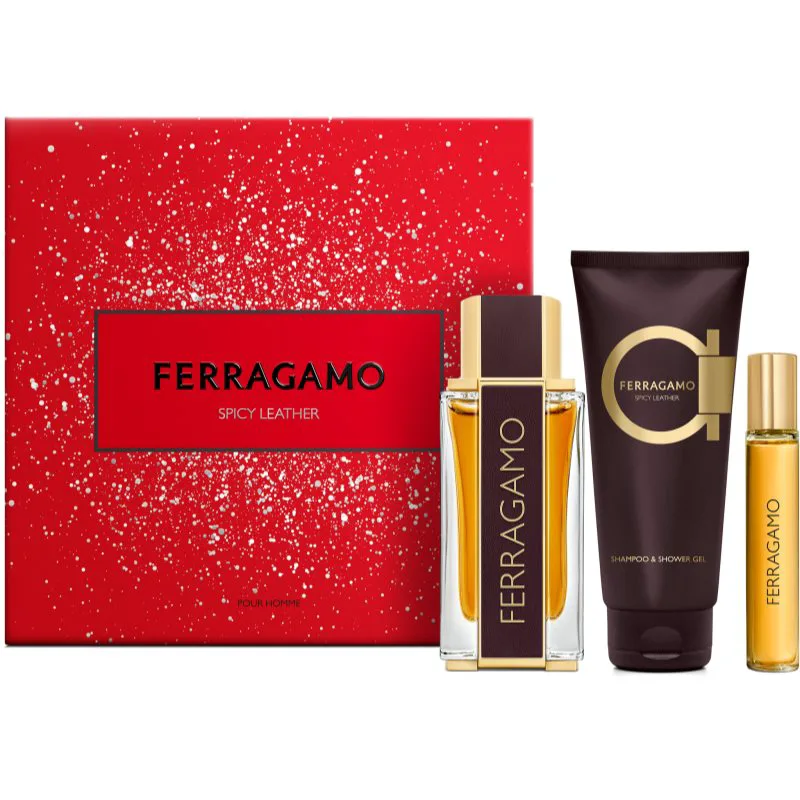 Ferragamo Spicy Leather σετ δώρου για άντρες