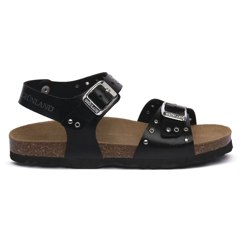 Σανδάλια χωρίς τακούνι Grunland NERO 70LUCE