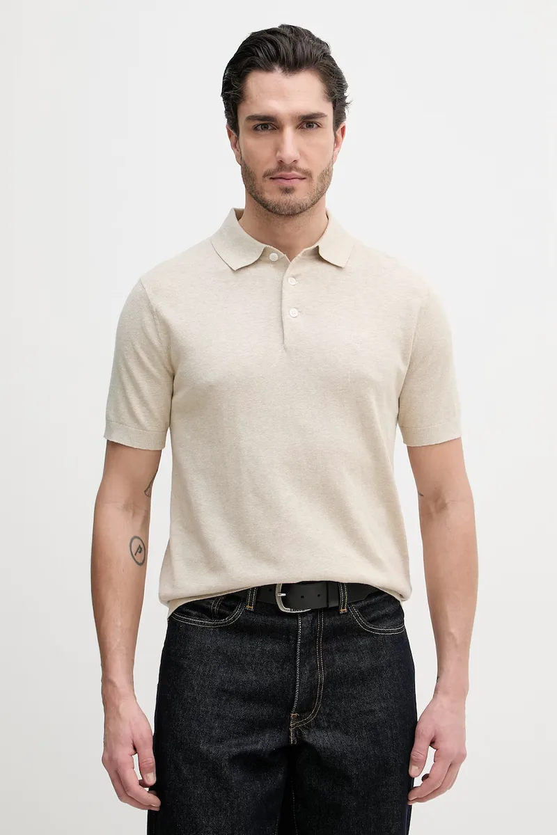 Πόλο με πρόσμιξη λινού Barbour Muston