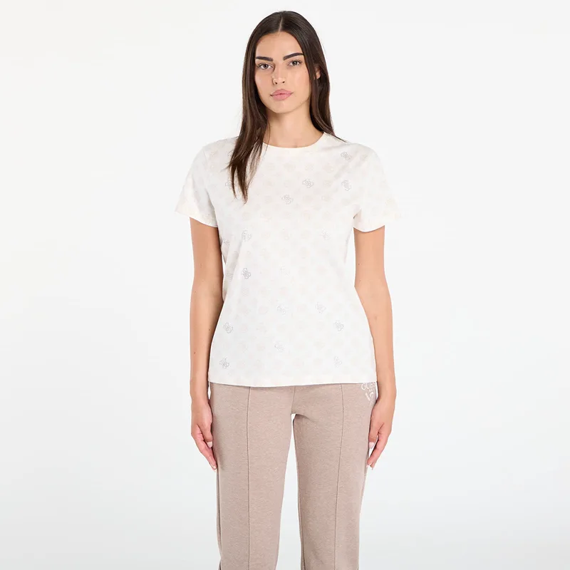 T-shirt GUESS Gloria Peony Ss T-Shirt Μπεζ XS