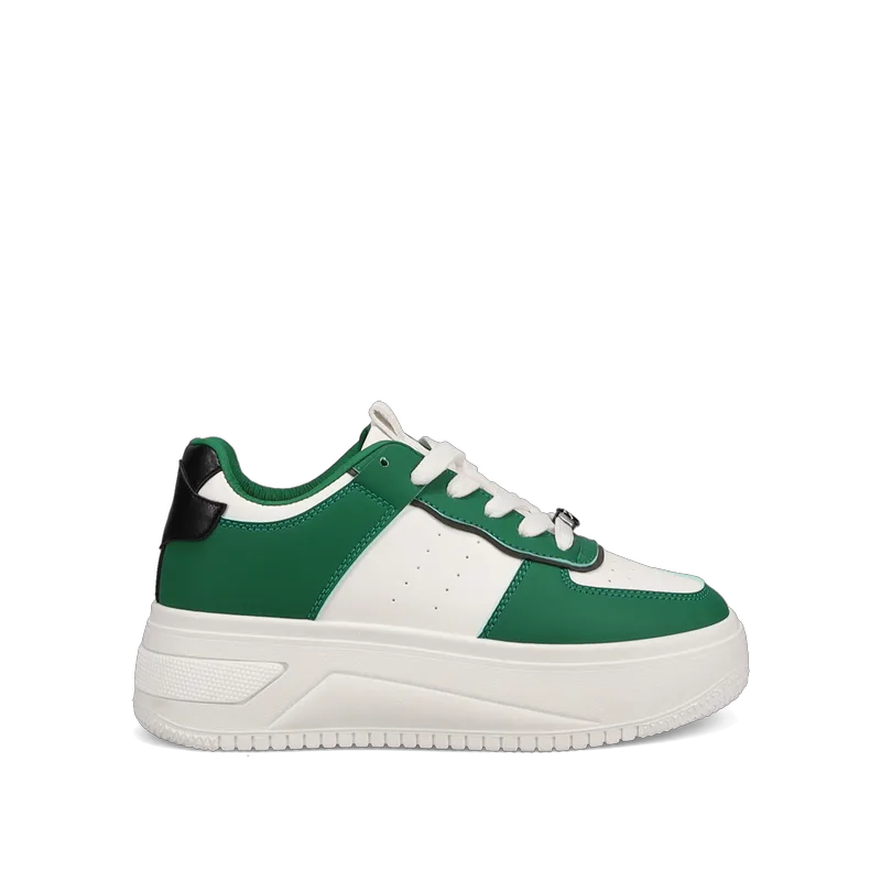Πράσινο sneaker με κορδόνια