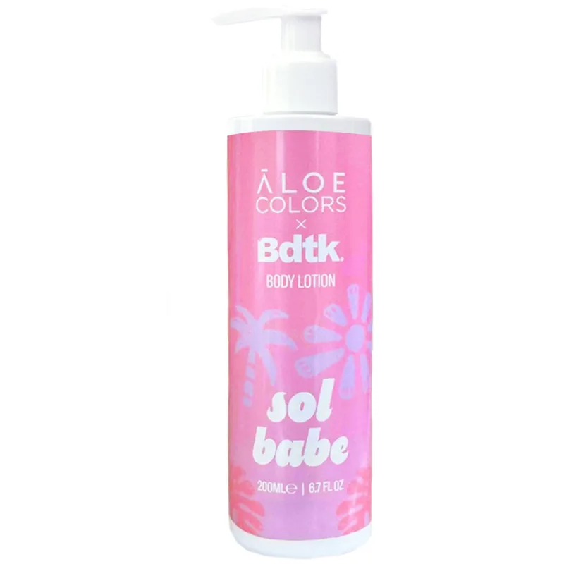 Aloe Colors Sol Babe Body Lotion Ενυδατικό Γαλάκτωμα Σώματος με Άρωμα Καραμέλας 200ml