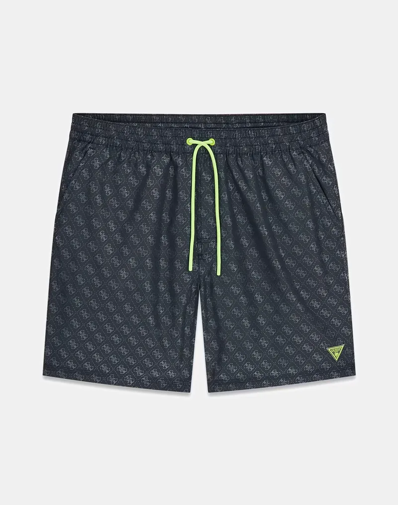 GUESS SWIMTRUNK NEW 4G LOGO MEDIUM ΜΑΓΙΟ ΑΝΔΡΙΚΟ F6GT26WG2A2-PJ1G Black