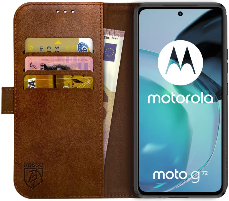 Κόκκινο Element PU Θήκη Πορτοφόλι Motorola Moto G72 - Brown (8719246376993)