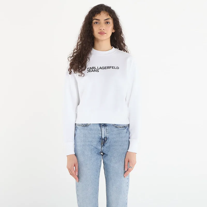 Φούτερ Karl Lagerfeld Jeans Reg Essential Logo Sweat White XS