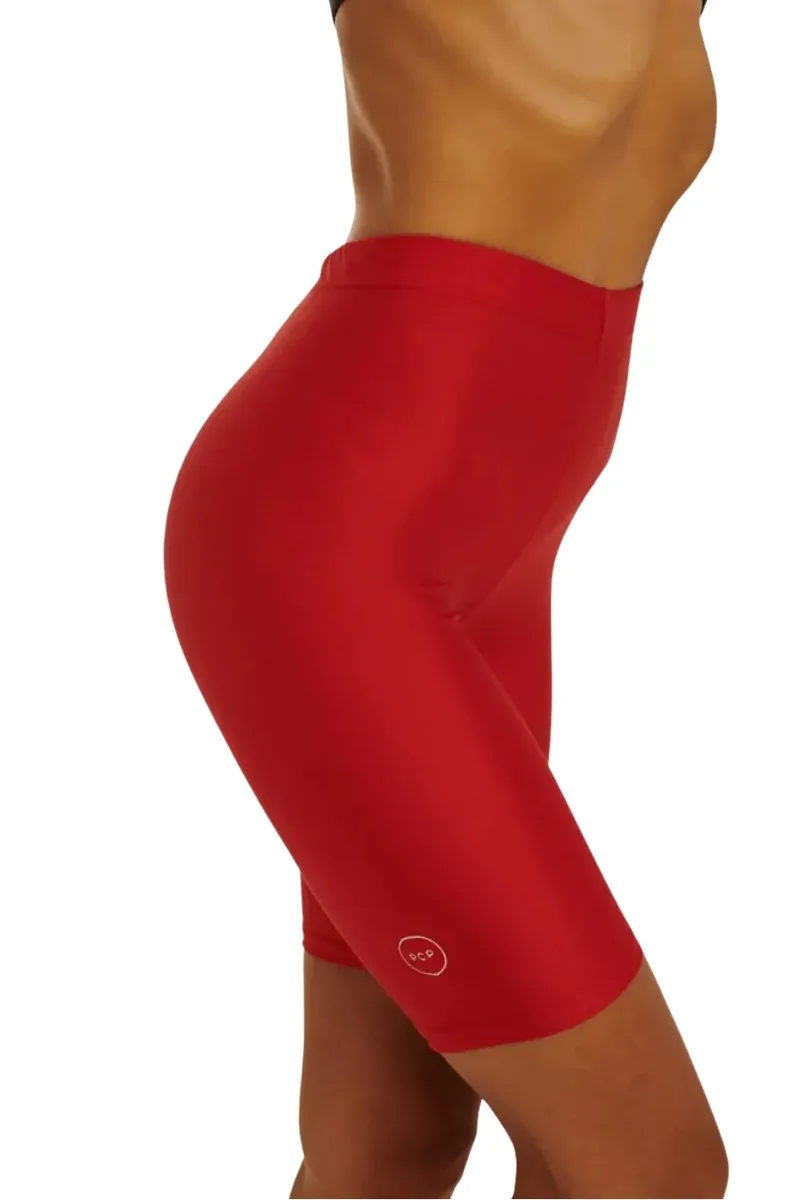 PCP Biker Shorts Γυναικείο Κολάν - Κόκκινο-PCPBIKERSHORTS-RED