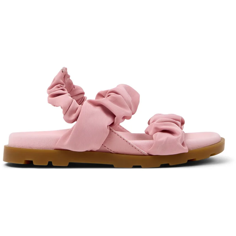CAMPER Brutus Sandal - Πέδιλα Για Κορίτσια - Ροζ, Μέγεθος 31, Cotton fabric/Smooth leather