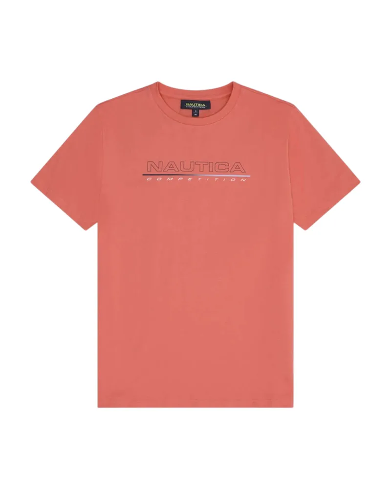Nautica Ανδρική Μπλούζα T-Shirt 3NCN7V03935-709 Κοραλί