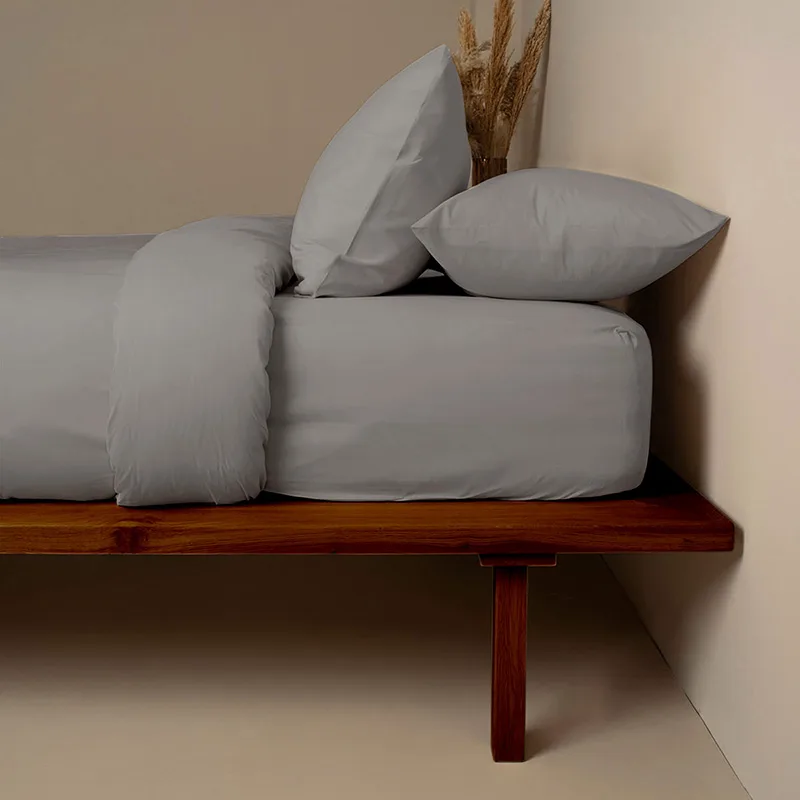 Σεντόνι Μεμονωμένο Υπέρδιπλο 160X200+30 Sunshine Cotton Feelings 122 Paloma Grey (160x200+30)