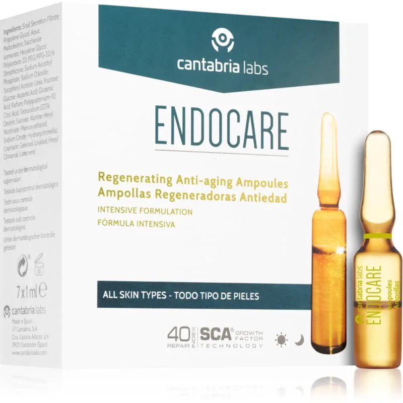 Endocare Tensage αμπούλα ενάντια στη γήρανση της επιδερμίδας 7x1 ml