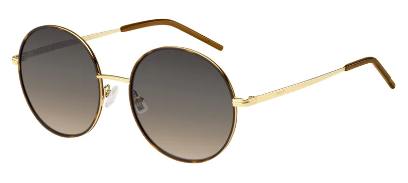 Hugo Boss Black Women's Sunglasses BOSS1593S06J 54/19/140 mm - Golden Stainless Steel