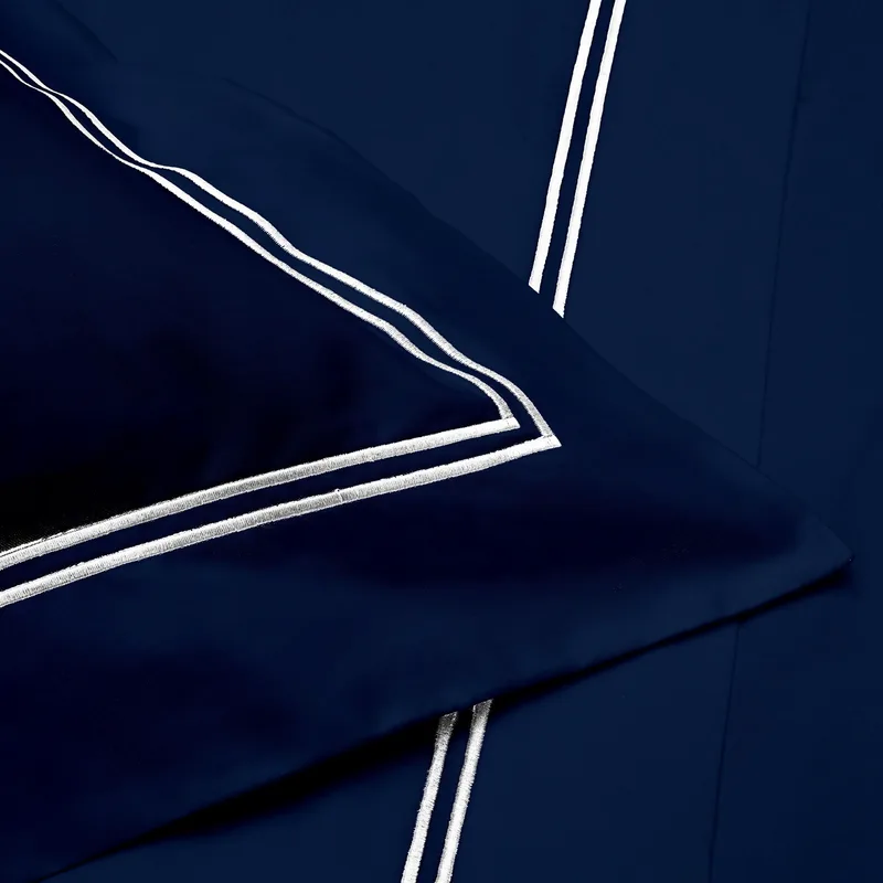 Σετ Σεντόνια Υπέρδιπλα 4 Τεμαχίων Makis Tselios Bar-4 Dark Blue 240x270