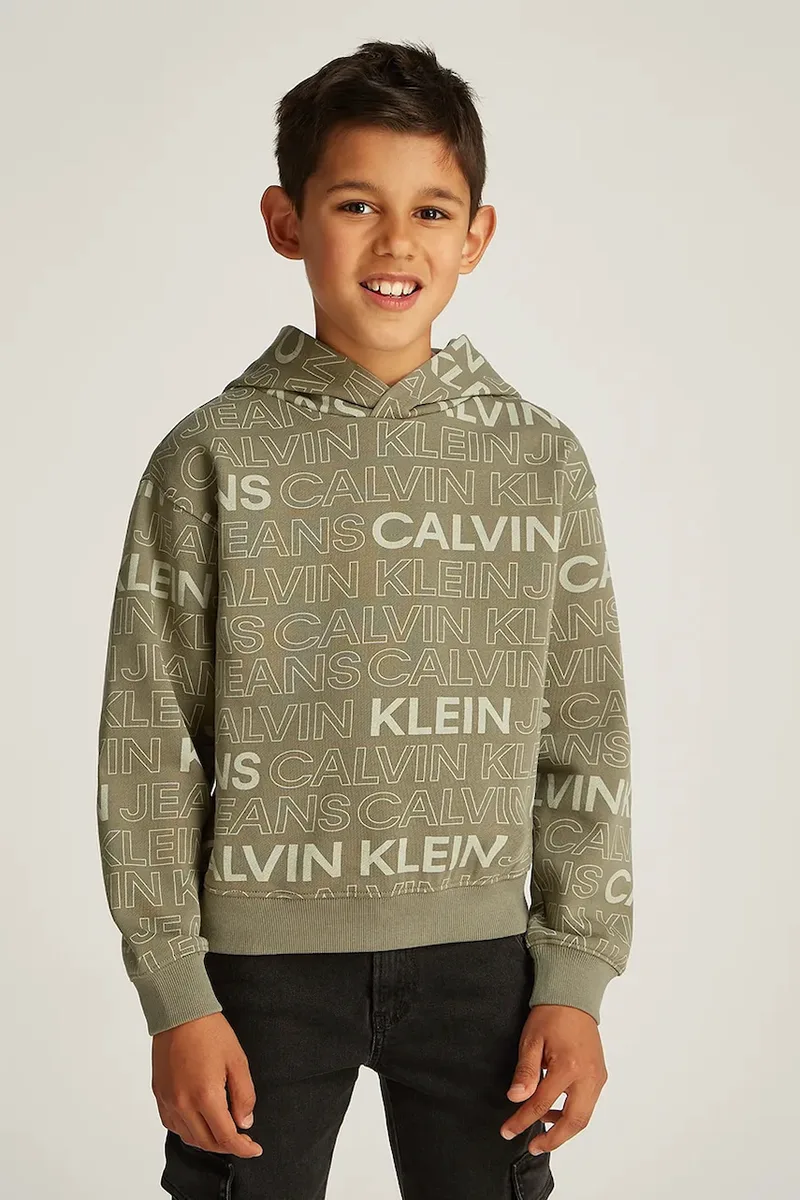Παιδική βαμβακερή μπλούζα Calvin Klein Jeans 0