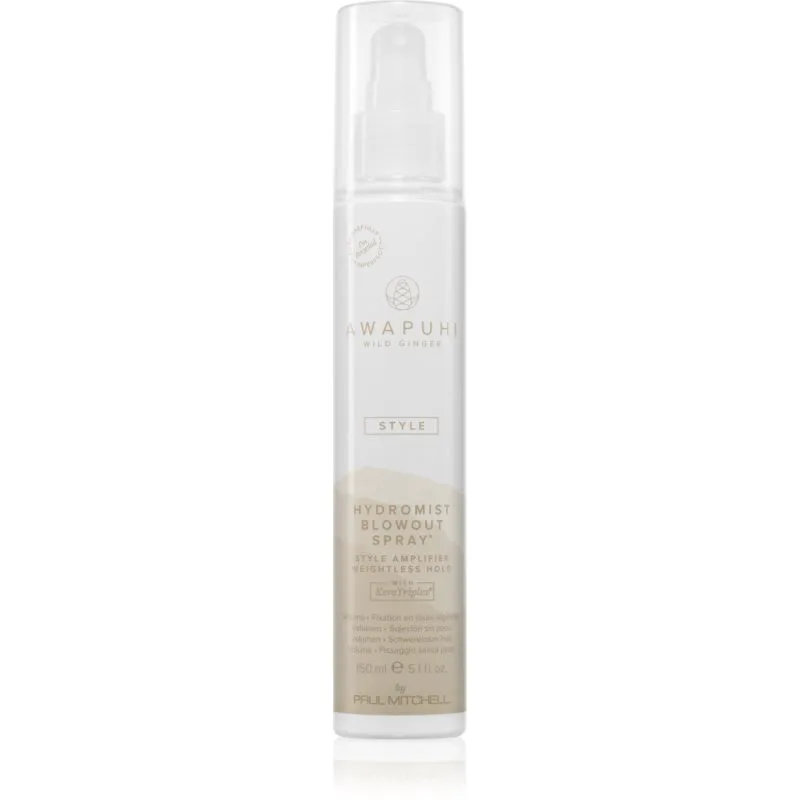 Paul Mitchell Awapuhi Wild Ginger HydroMist Blowout Spray σταθεροποιητικό σπρέι για τέλειο όγκο 150 ml