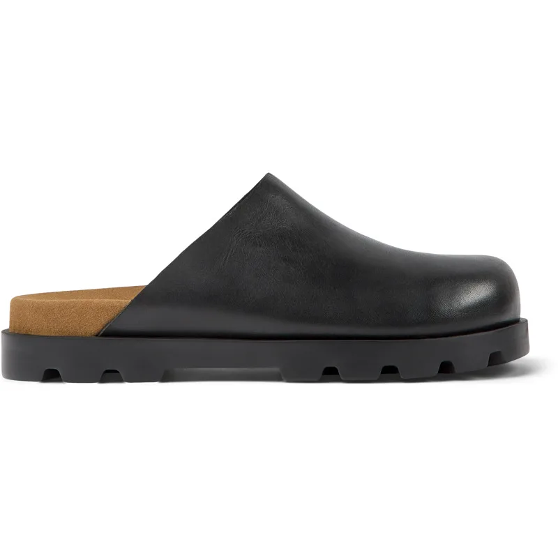 CAMPER Brutus Sandal - Clogs Για Γυναικεία - Μαύρο, Μέγεθος 42, Smooth leather