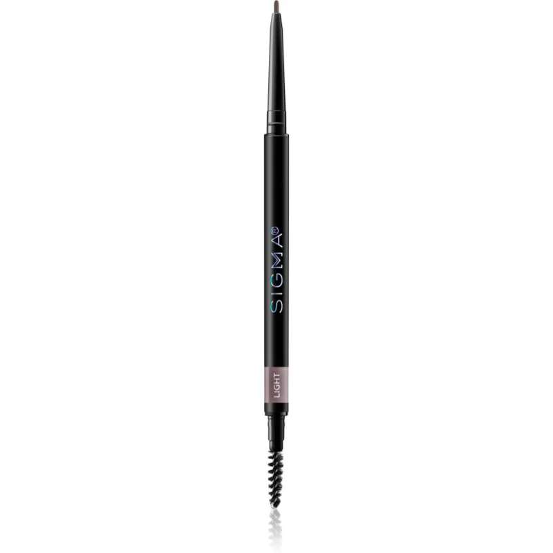 Sigma Beauty Fill + Blend Brow Pencil αυτόματο μολύβι για τα φρύδια με βούρτσα απόχρωση Light 0.06 γρ