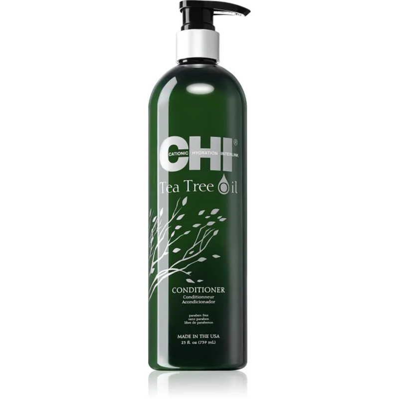 CHI Tea Tree Oil Conditioner δροσιστικό μαλακτικό για λιπαρά μαλλιά και το δέρμα της κεφαλής 739 ml