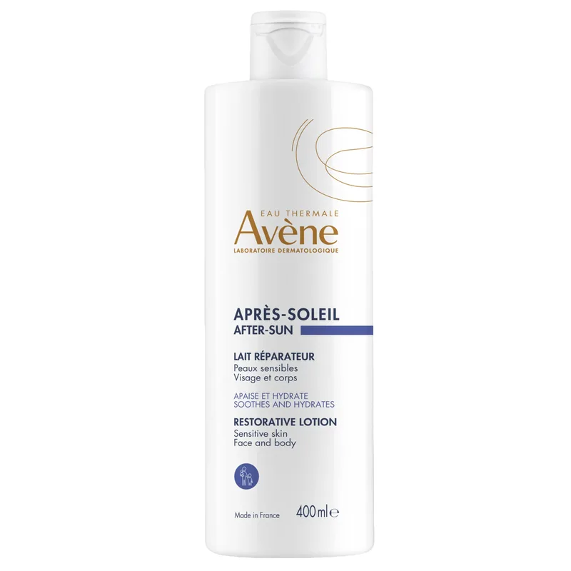 Avene After Sun Restorative Lotion for Face & Body Καταπραϋντική, Ενυδατική Λοσιόν Προσώπου - Σώματος για Μετά την Έκθεση στον Ήλιο, Κατάλληλη για Ευαίσθητες Επιδερμίδες 400ml