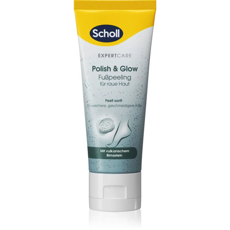 Scholl Foot Cream Polish & Glow απολεπιστικό scrub ποδιών 75 ml