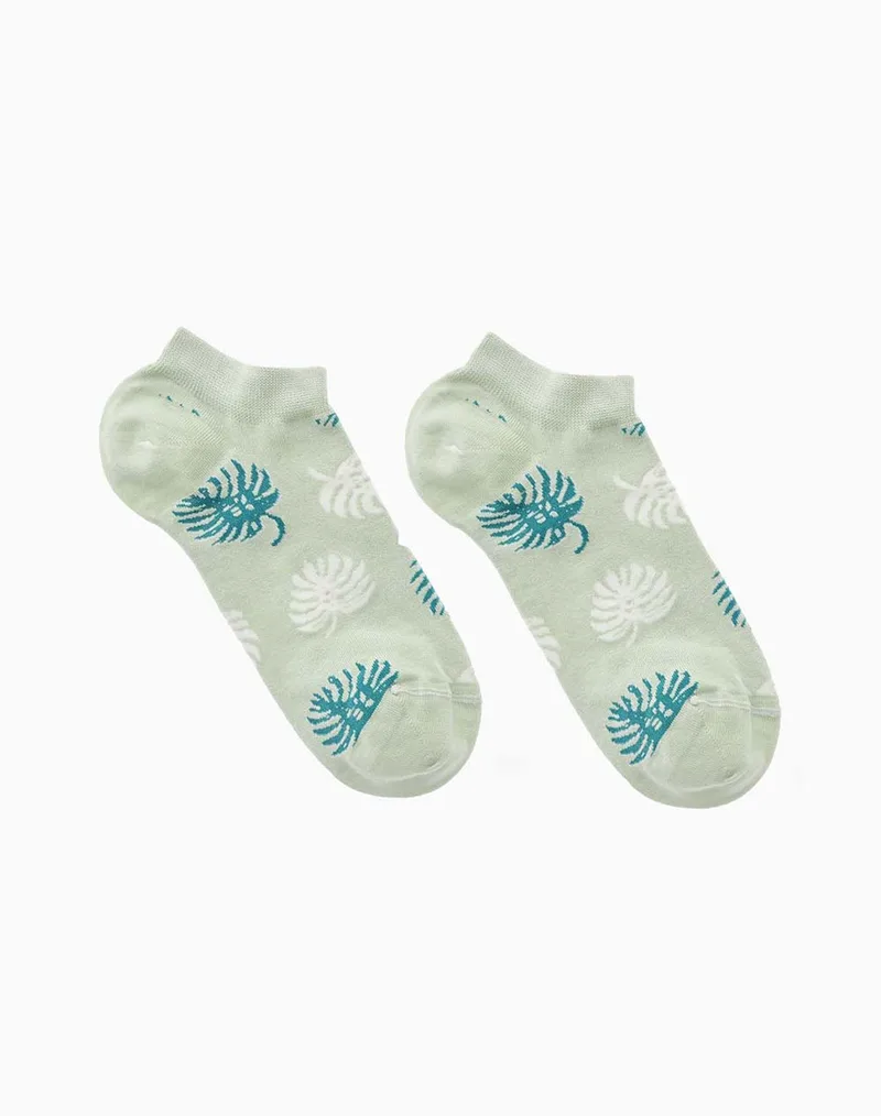 WALK ΓΥΝΑΙΚΕΙΕΣ ΚΑΛΤΣΕΣ BAMBOO ΚΟΦΤΕΣ ΜΕ ΣΧΕΔΙΟ W332-20-99 MintGreen