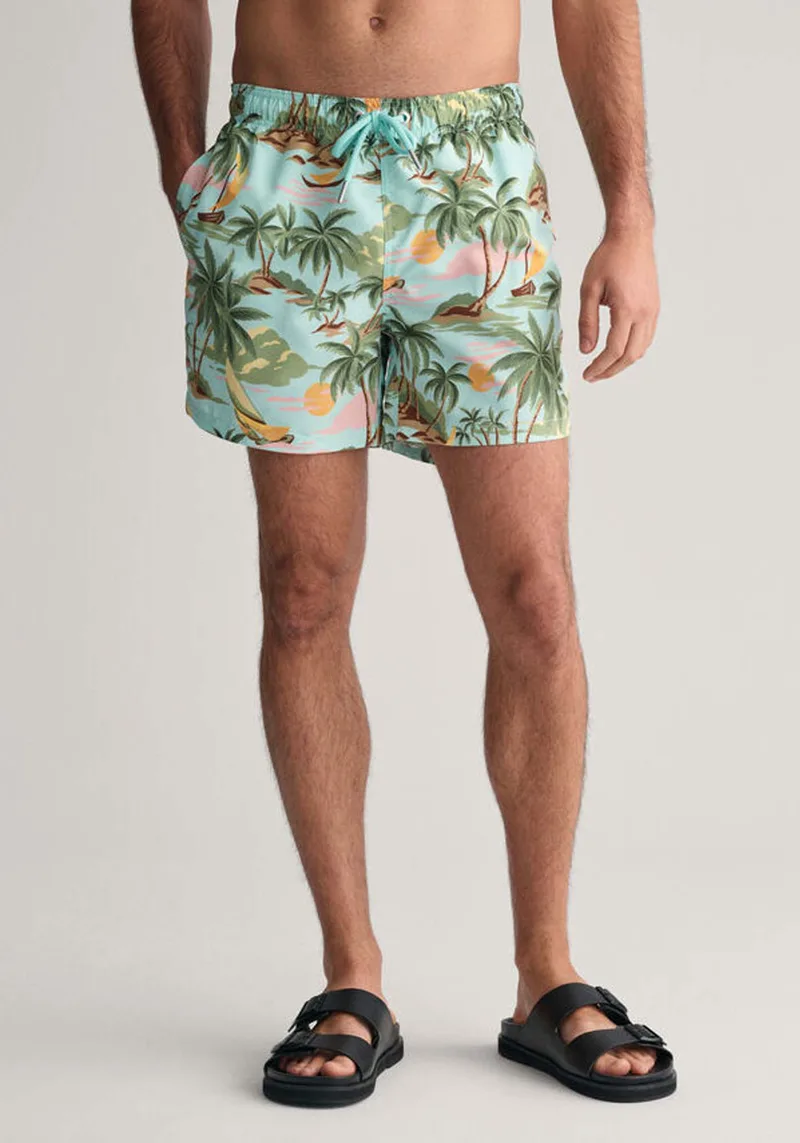 GANT Μαγιό της σειράς Hawaiian - 922416008 479 Turquoise Mist