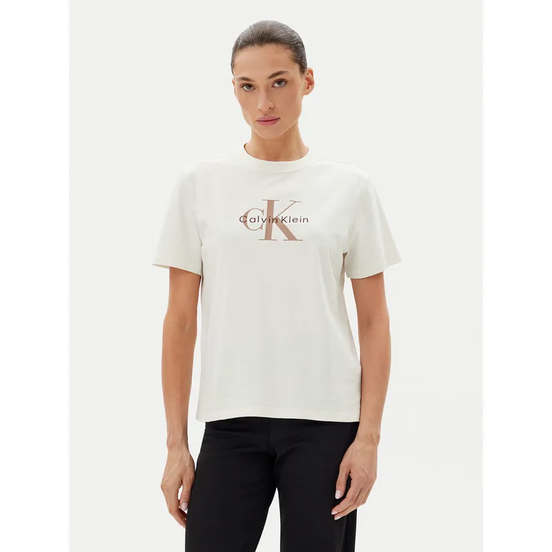 Calvin Klein Jeans T-Shirt LV047B865G Λευκό Relaxed Fit