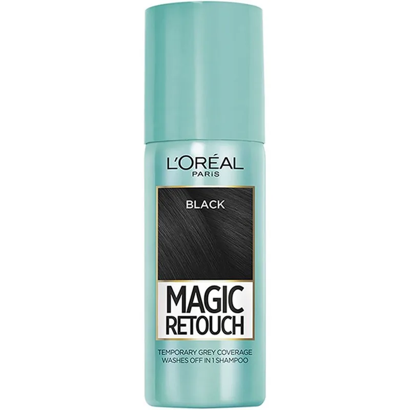 L'Oreal Paris Magic Retouch Spray Κάλυψης Λευκών Ριζών Μαύρο 75ml - 1 Black