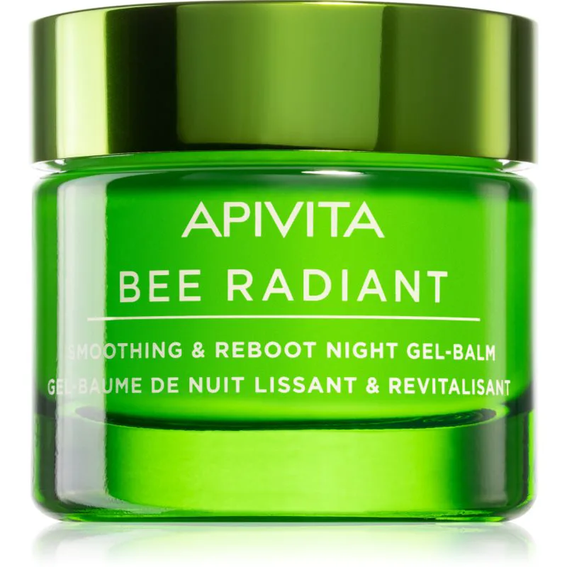 Apivita Bee Radiant Night Gel-Balm αποτοξινωτικό και λειαντικό τζελ-βάλσαμο νύχτας 50 ml